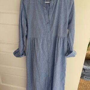 Tuckernuck Maxi Blue Button-Up Dress